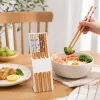 Colorful bamboo chopsticks are portable and practical for home use. They are durable and essential for dining tables Application Scenario